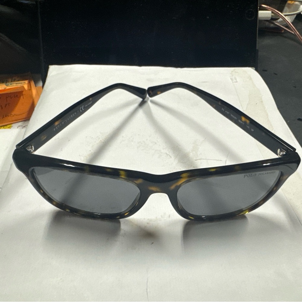 Polo by Ralph Lauren Black and Brown Sunglasses